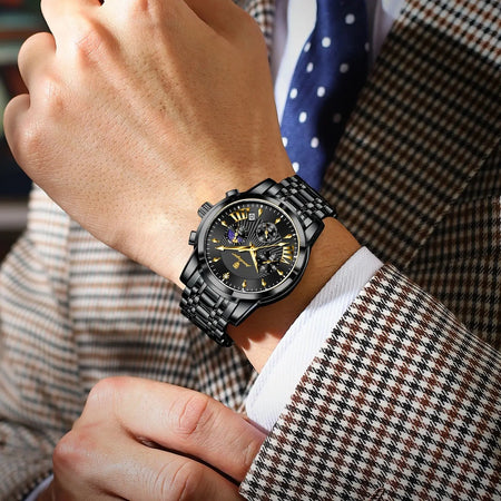 POEDAGAR Original Fashion Men Watch &ndash;Waterproof Chronograph