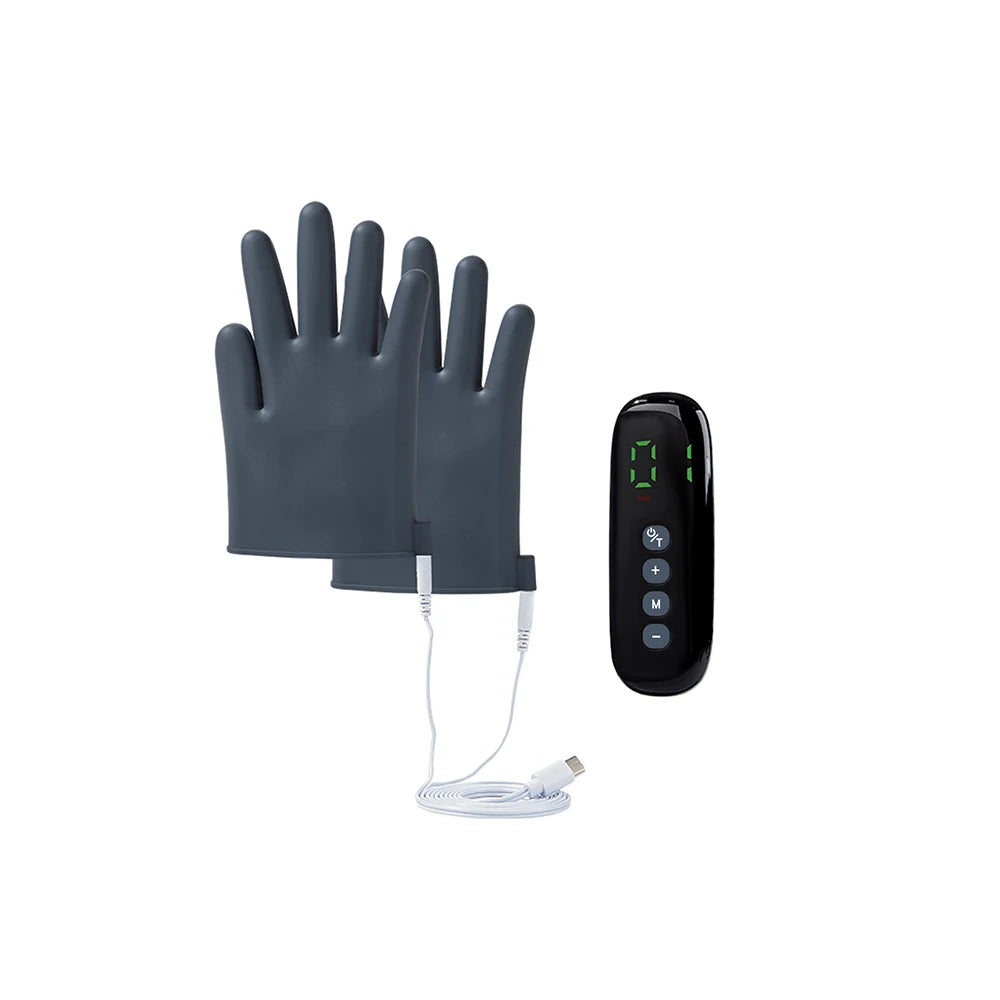 Electric Pulse Massage Gloves with Remote - EMS TENS for Full Body Relaxation TYPE 01