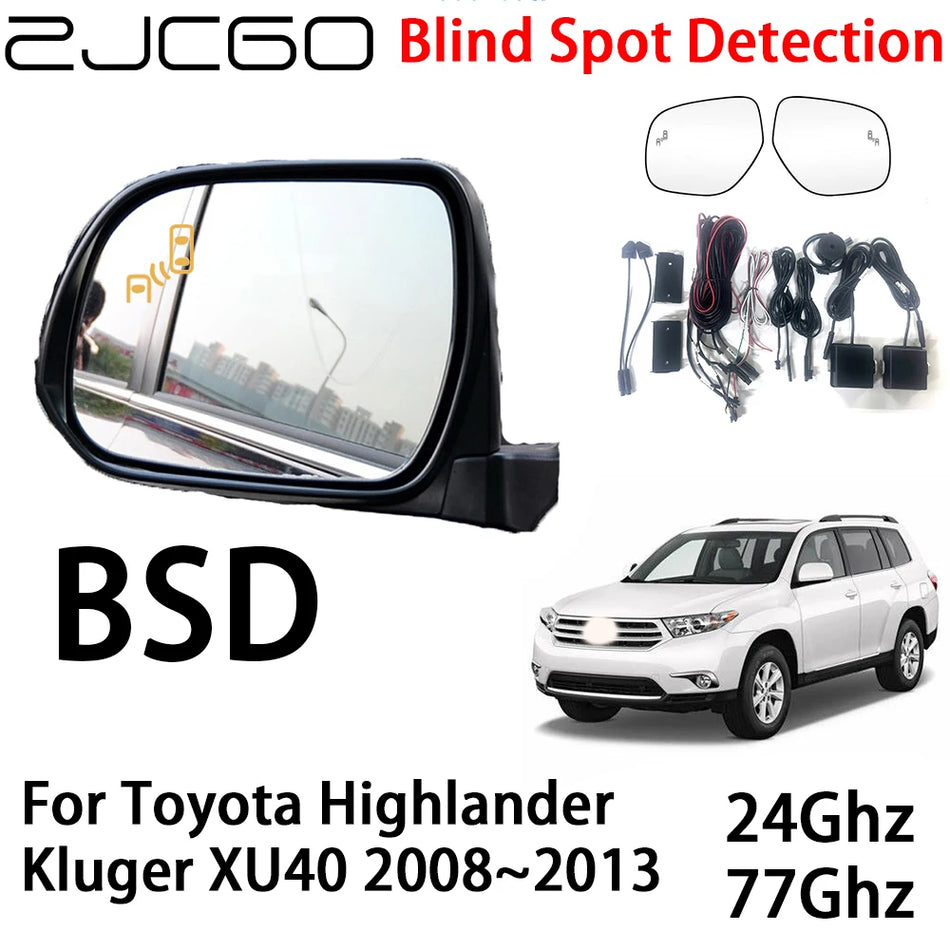 Σύστημα Προειδοποίησης Ραντάρ με Τυφλό Σημείο για Toyota Highlander Kluger XU40 2008 έως 2013