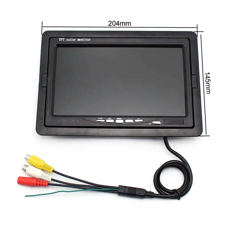 AHD 1080P 7 Inch IPS Screen Car Video Monitor Camera CCTV Surveillance Parking System With Cigarette Lighter Power Supply by InterCyprus Trading Ltd