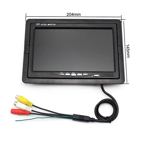 AHD 1080P 7 Inch IPS Screen Car Video Monitor Camera CCTV Surveillance Parking System With Cigarette Lighter Power Supply by InterCyprus Trading Ltd