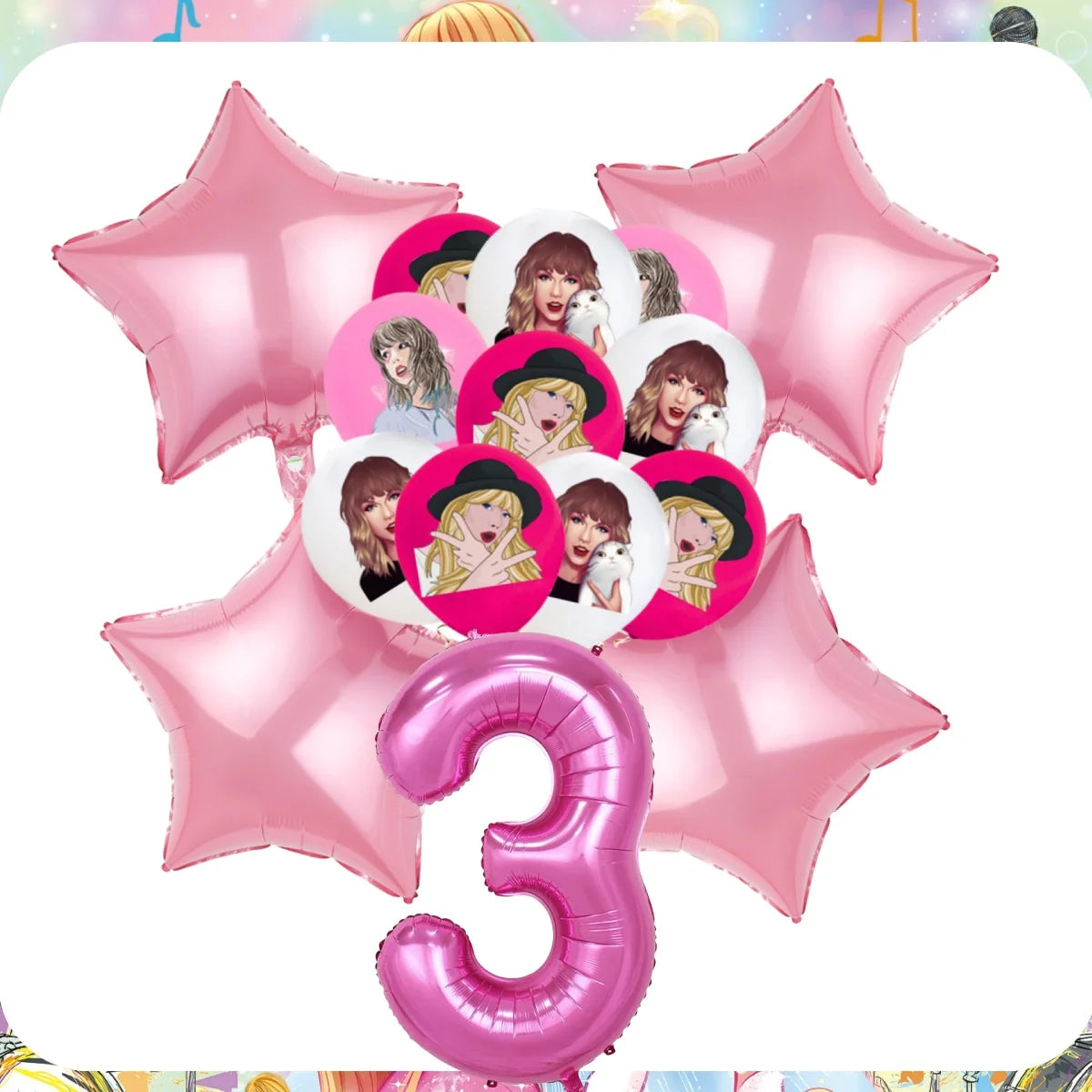 Taylor Swift Birthday Party Decoration Set - Disposable Tableware &amp; Supplies