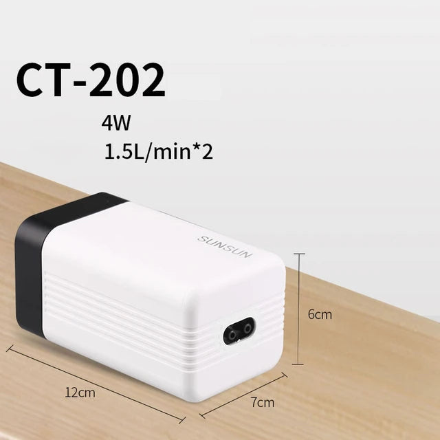 SUNSUN CT Series Aquarium Aerator Ultra Silent &ndash; Low Noise CT-202