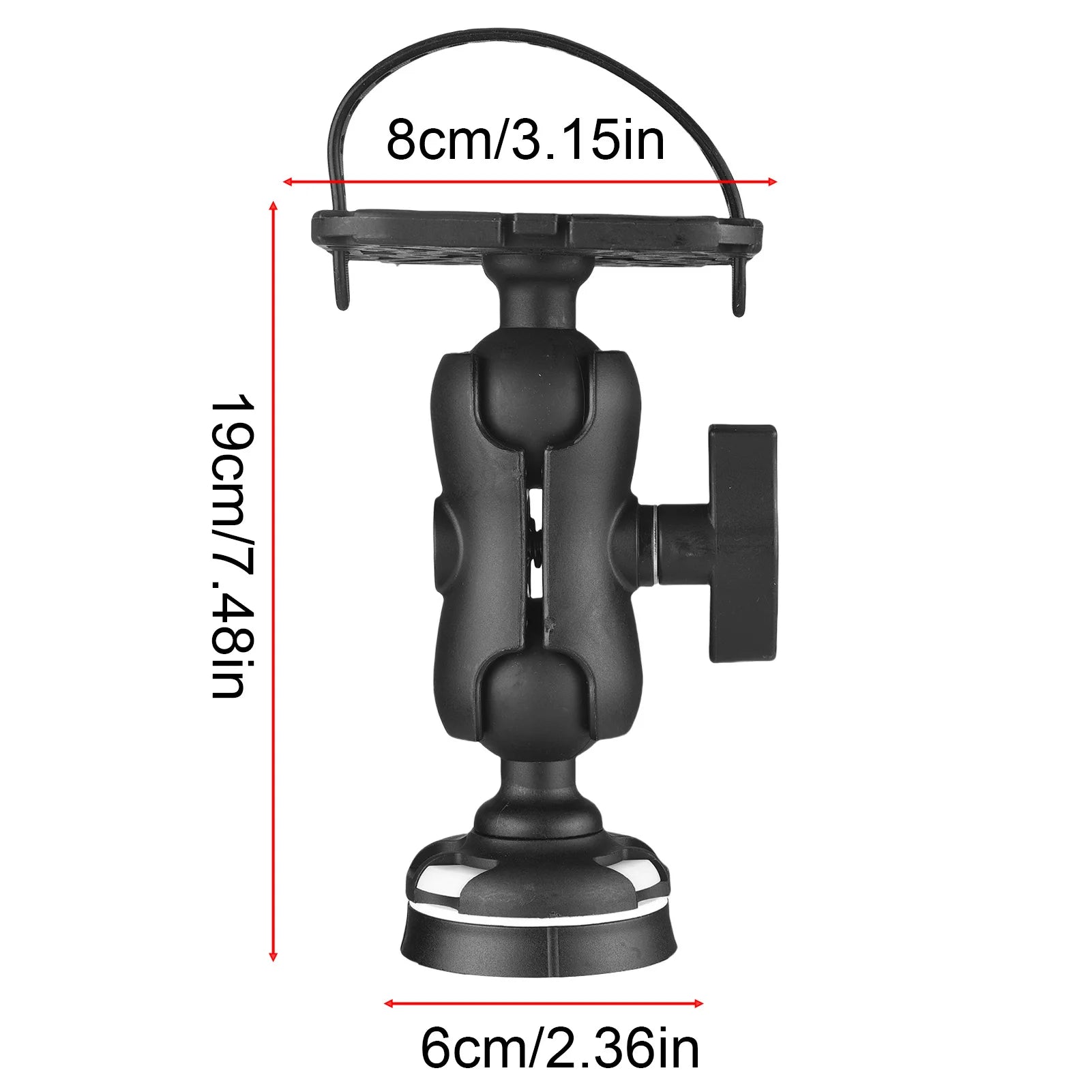 Weather Resistant 360&deg; Rotating Fish Finder Holder - Universal Mount for Boats &amp; Kayaks