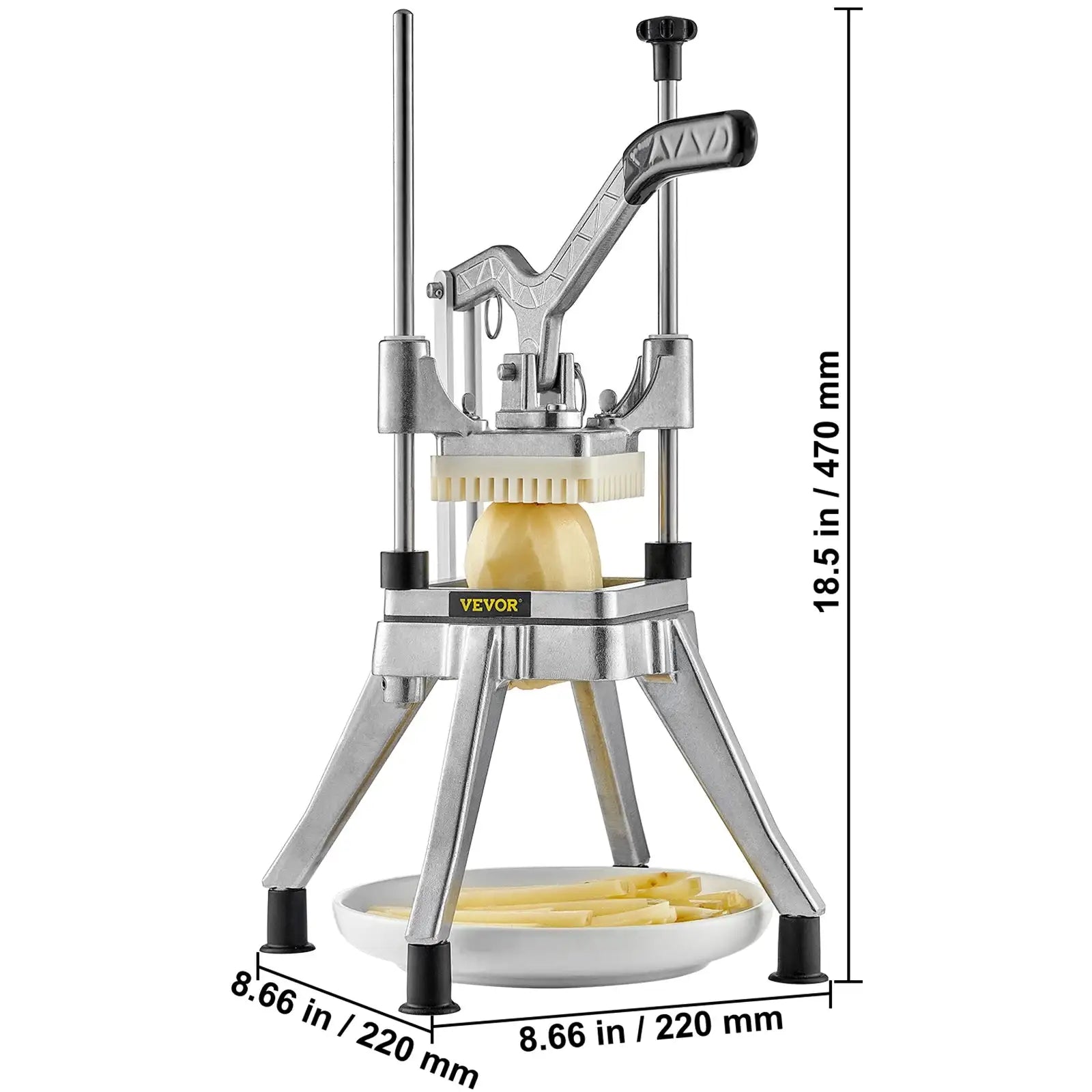 Commercial Vegetable Chopper With 4 Stainless Steel Blades 1.27cm0.95cm0.64cm / spain