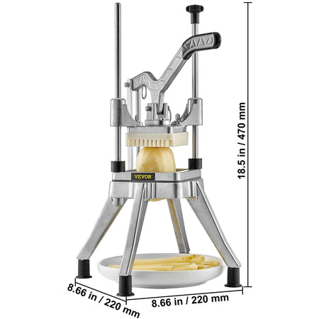 Commercial Vegetable Chopper With 4 Stainless Steel Blades 1.27cm0.95cm0.64cm / spain