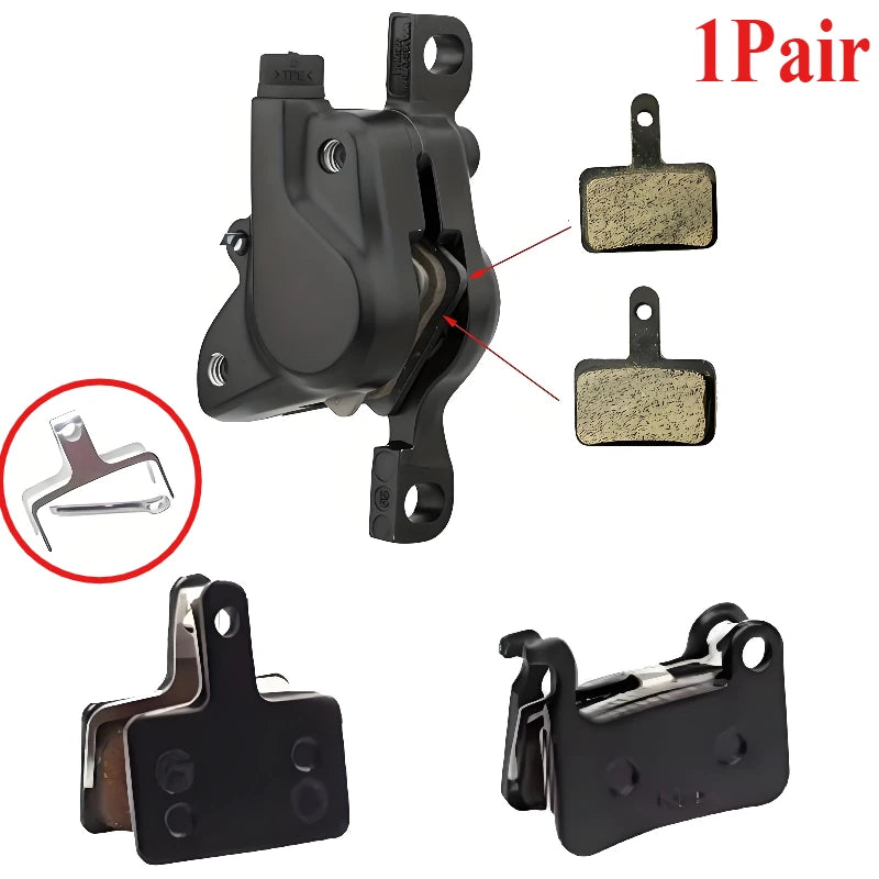 1 Pair MTB Disc Brake Pads Semi-Metallic &ndash; Silent Braking