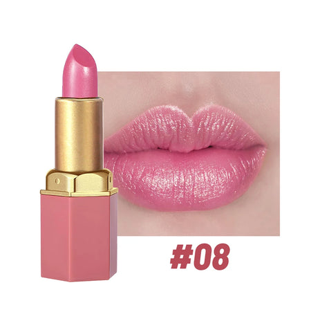SAM SUGAR Velvet Matte Lipstick with Pearlescent Glitter SS25-08 / Full Size