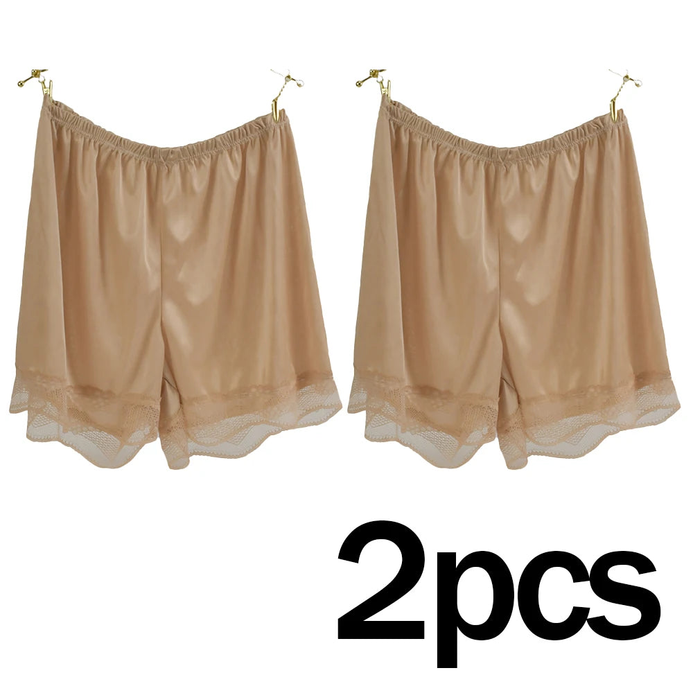 Silk Sleep Shorts Set - Luxurious Comfort &amp; Style for Women Coffee 2pcs / M(40-60kg)