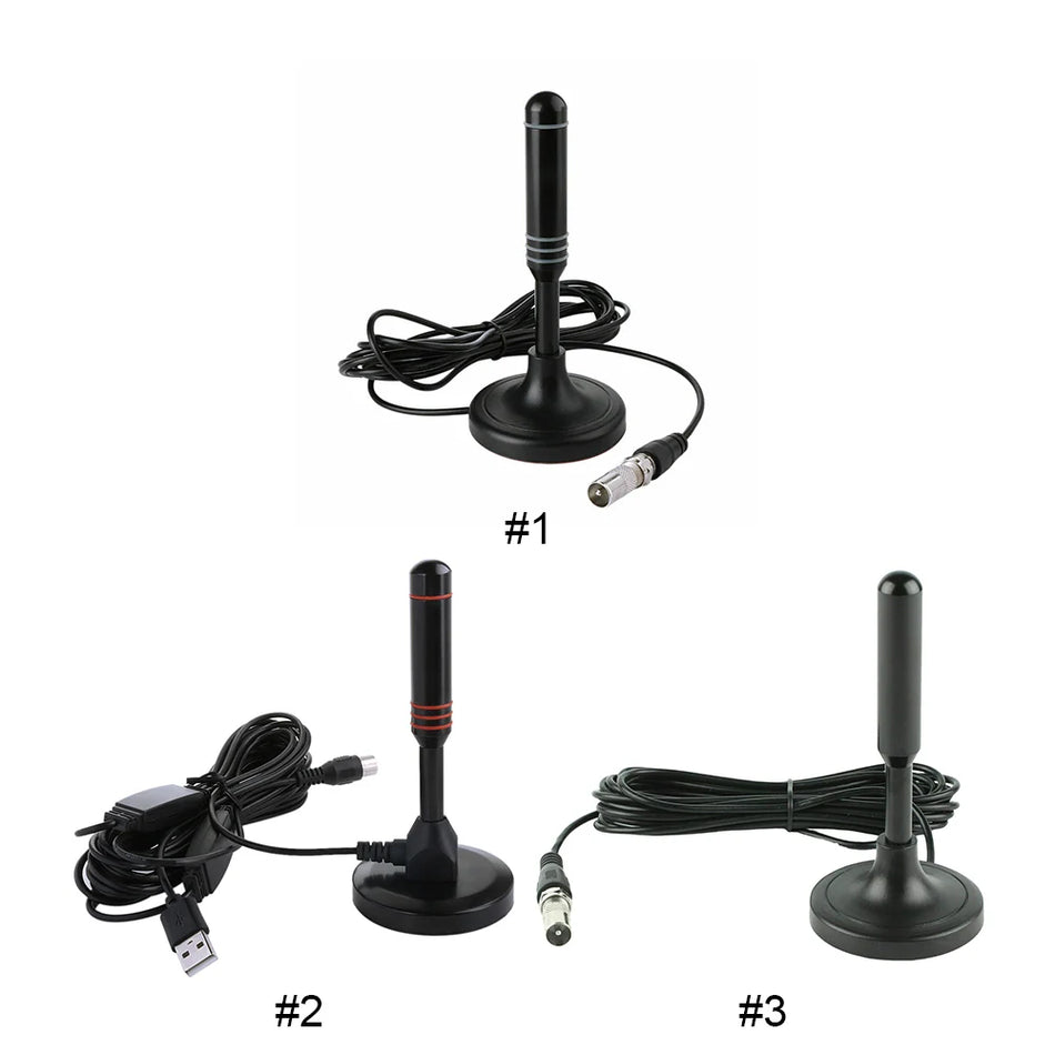 Antenne TV portable 300 cm coaxiale extérieure HDTV DVB T2 DAB