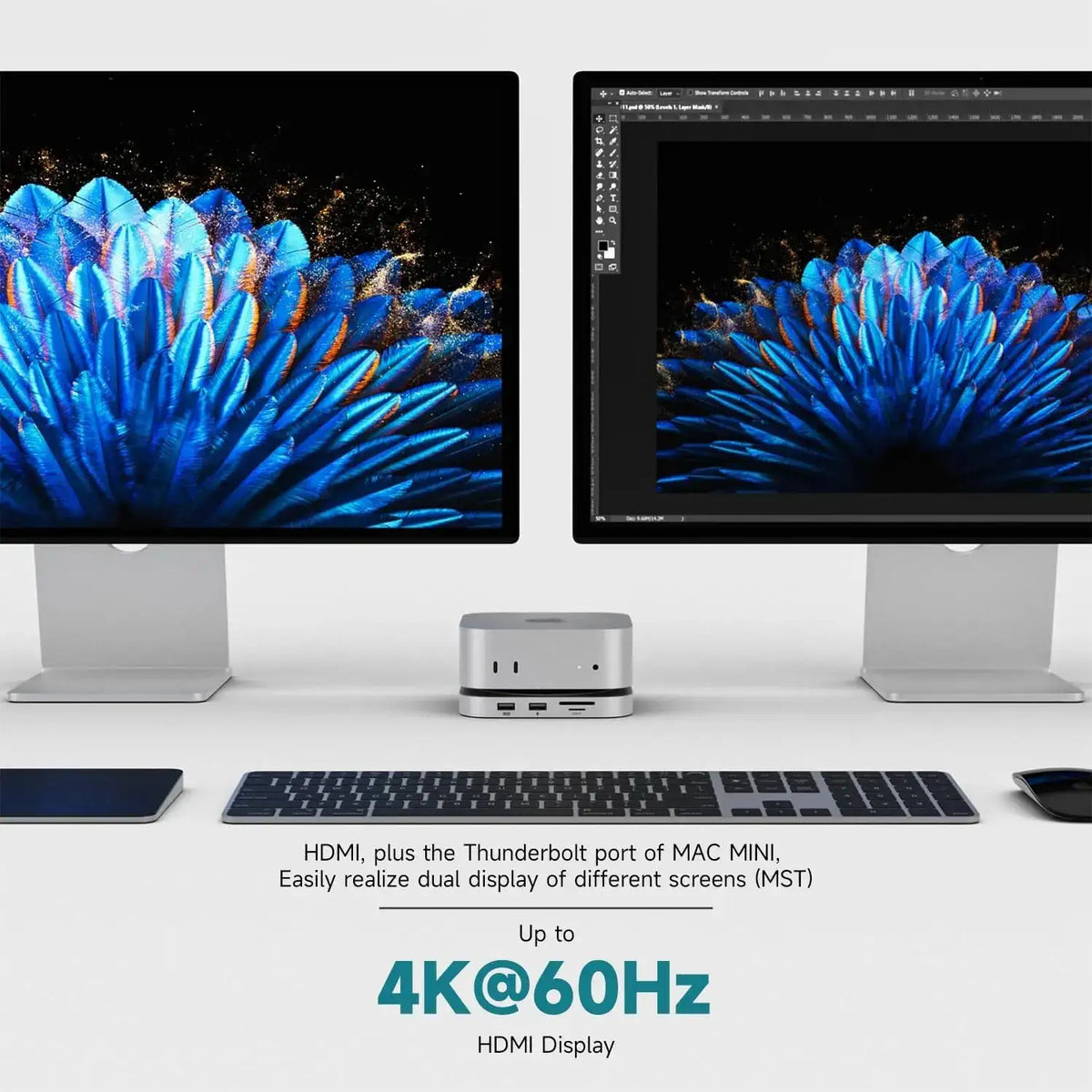 Minisopuru Mac Mini M4 Dock With 4K HDMI NVMe SSD Enclosure