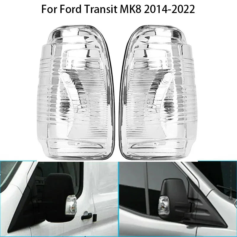 Przezroczysta plastikowa osłona kierunkowskazu lusterka bocznego do Ford Transit MK8