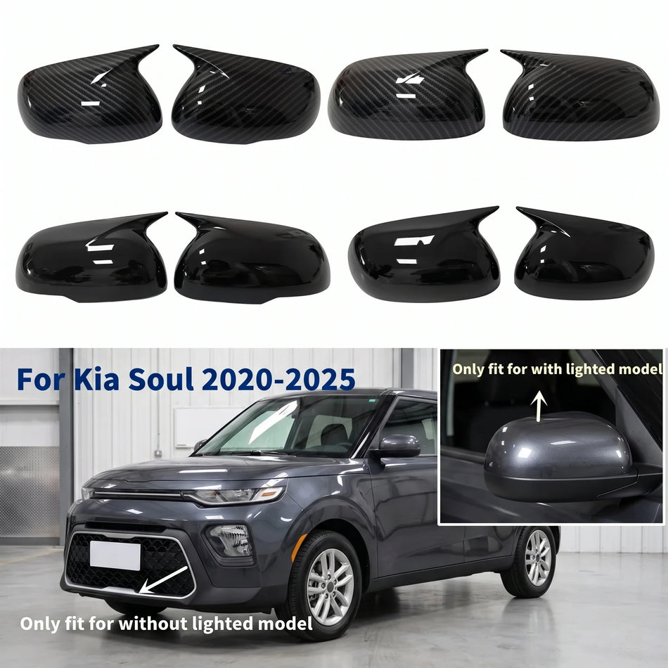 Kia Soul 2019-2025 İçin Karbon Fiber Arka Görüş Aynası Kapağı