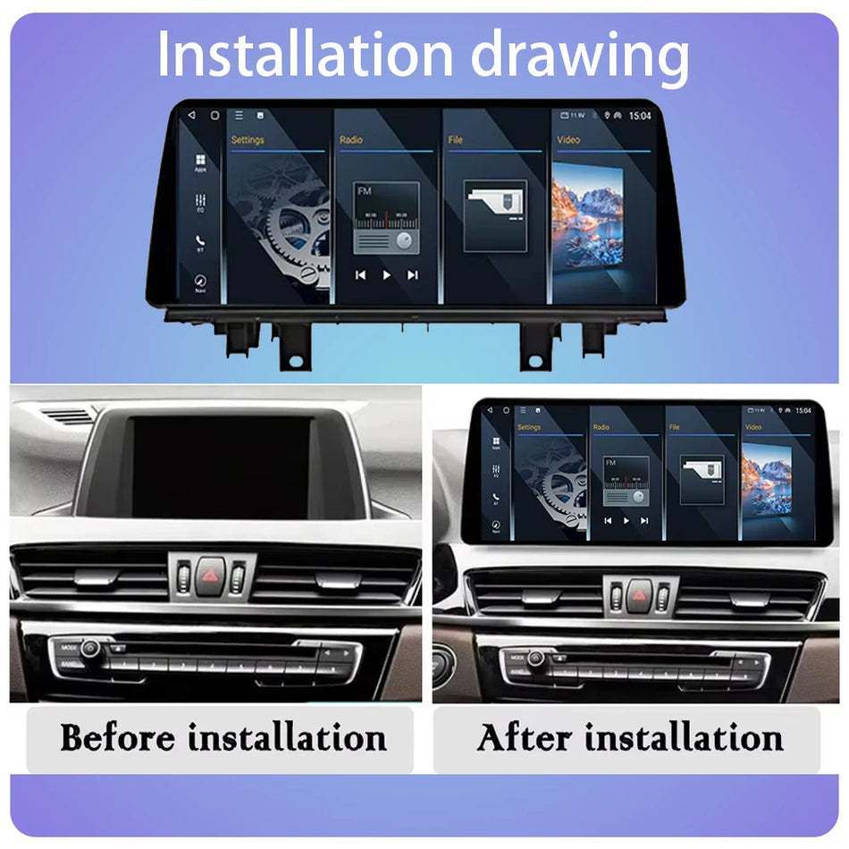 12.3 Inch Android Auto DSP Car Stereo for BMW X1 X2 F48 F49 2016-2022