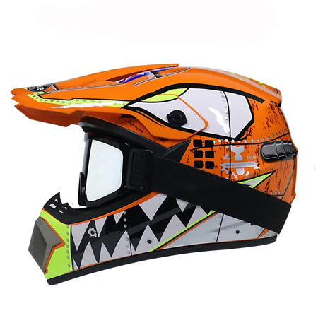Unisex Off-Road Motorcycle Helmet for Kids - Lightweight Motocross Safety Gear