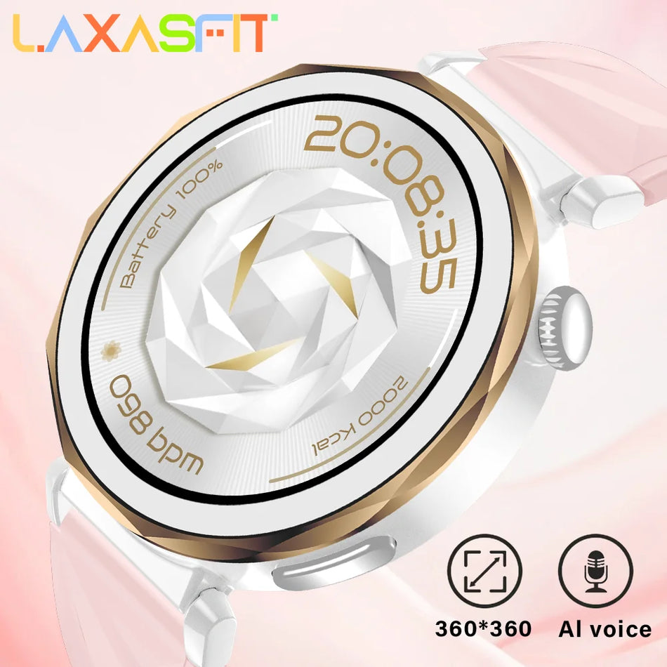 Laxasfit 2025 Женские Умные Часы Bluetooth Пульсометр