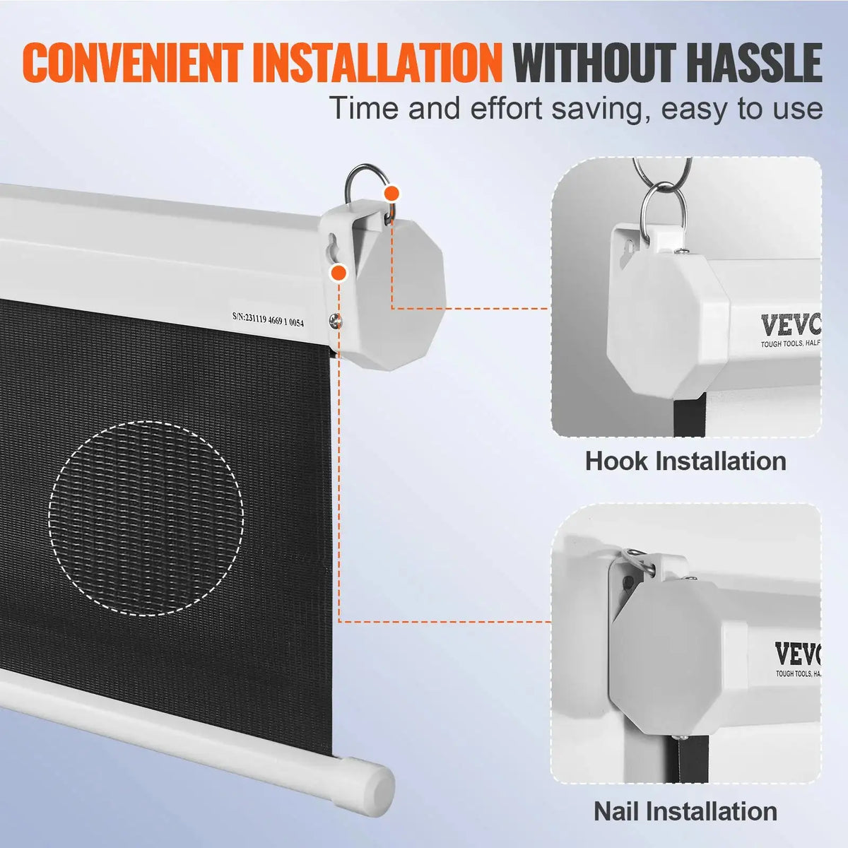 100 Inch Manual Pull Down Projector Screen 16 By 9