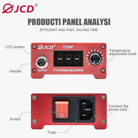 JCD T12 Soldering Station 75W &ndash; Adjustable Temp 100-480 C
