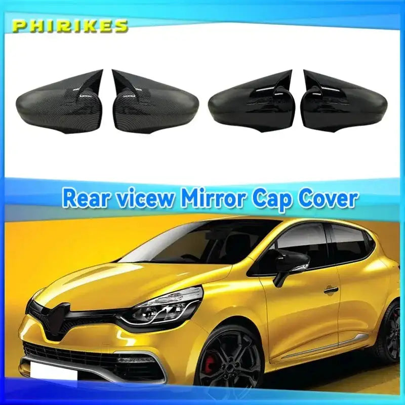 Renault Clio 4 Side Mirror Cover Pair With Tape 2012 2019