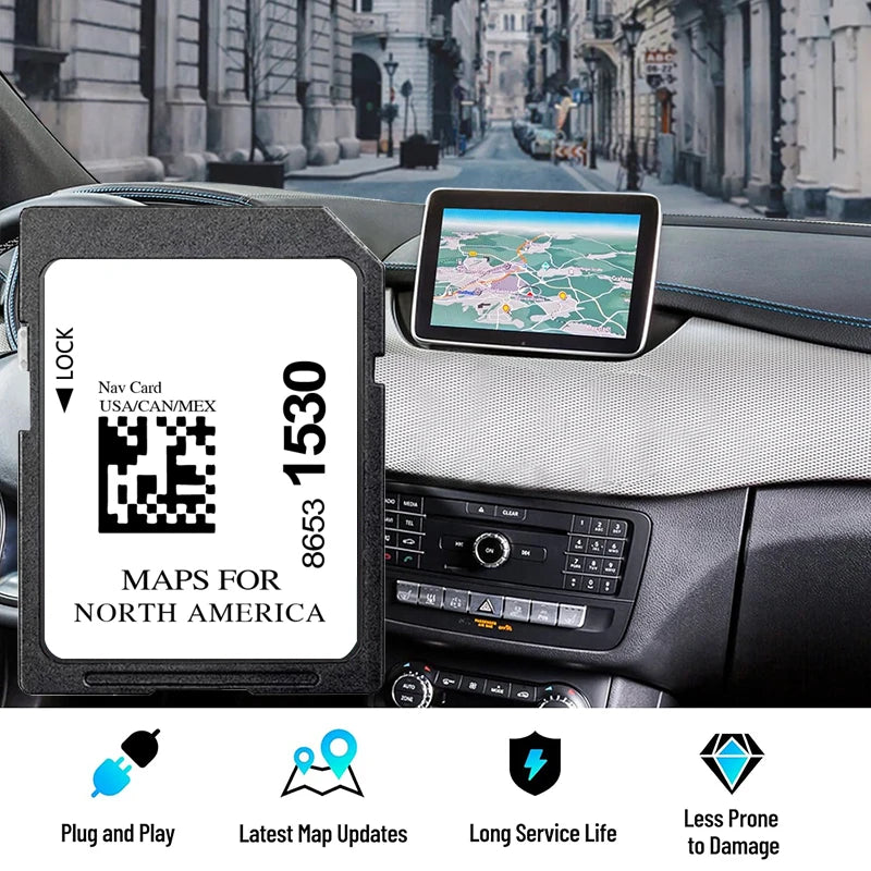 Actualizare card SD pentru navigație auto 32GB pentru Chevrolet Blazer, Camaro, Colorado, Corvette, Equinox