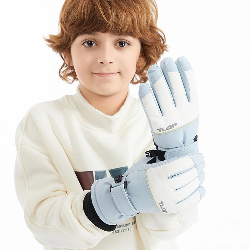 Kids Winter Ski Gloves &ndash; Waterproof and Windproof Design