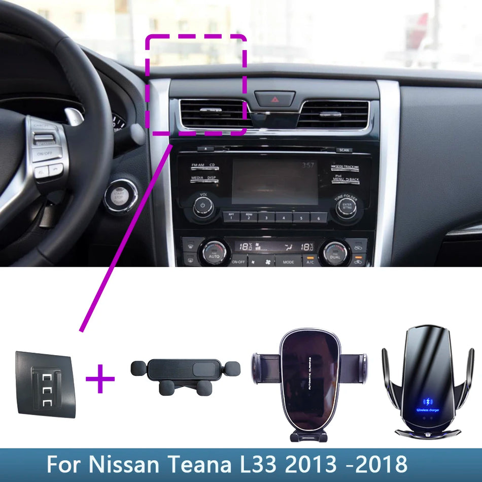 Nissan Teana L33 Telefonhållare med trådlös laddningsbas