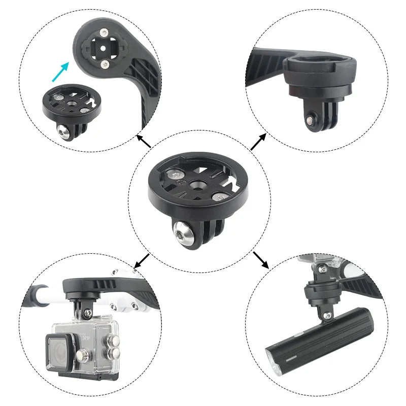 Bike Computer Bracket Adaptor &ndash; Durable Aluminum Alloy Design