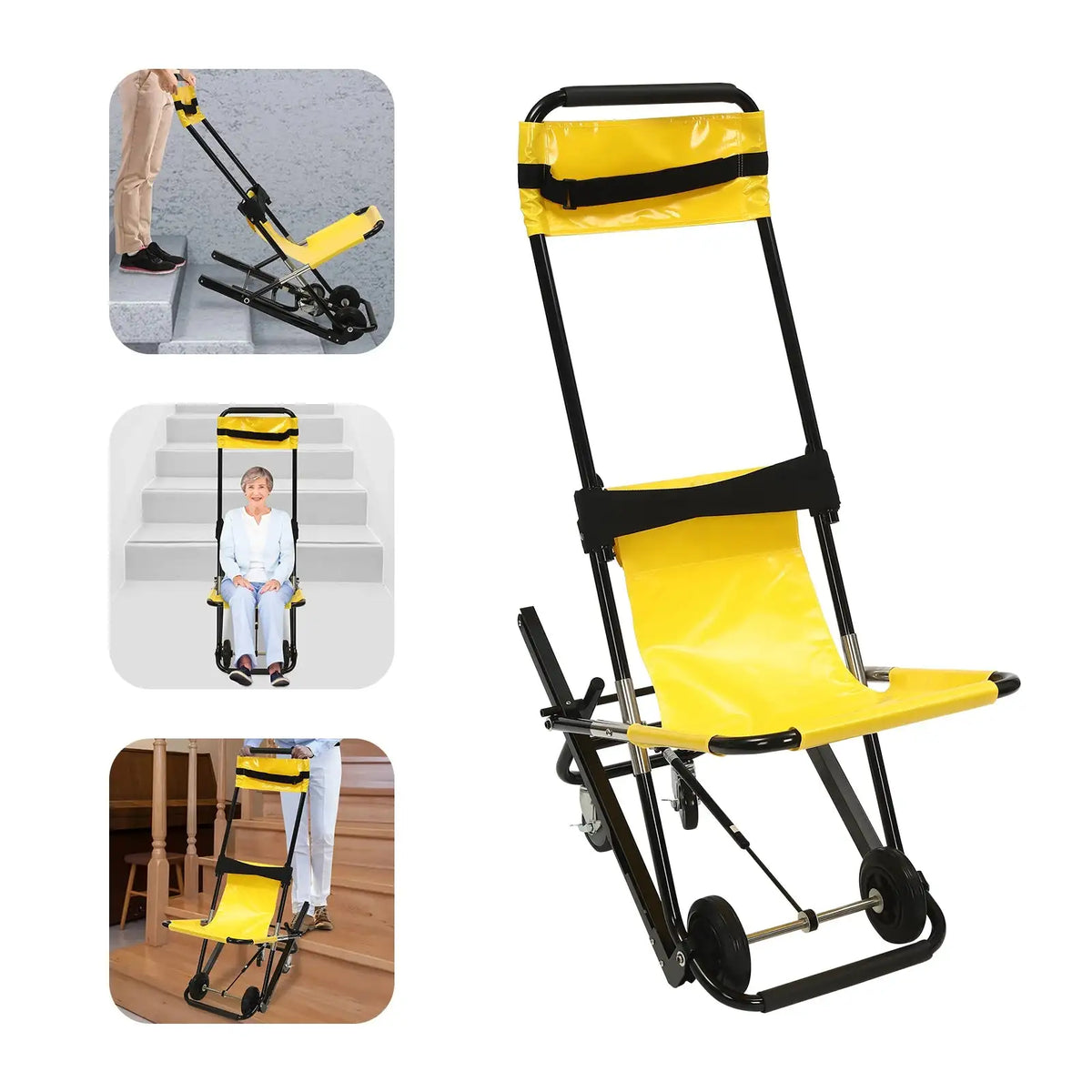 Folding Stair Chair &ndash; Lightweight Aluminum Transfer Chair
