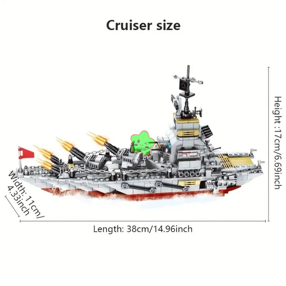 Navy War Chariot Ship Assembly Kit &ndash; Compatible With Lego