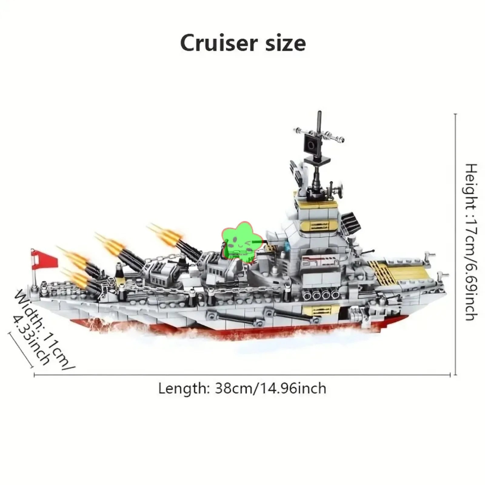 Navy War Chariot Ship Assembly Kit &ndash; Compatible With Lego