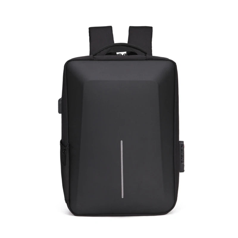 Men's Anti-Theft Backpack &ndash; High-Capacity Travel USB Charger Black