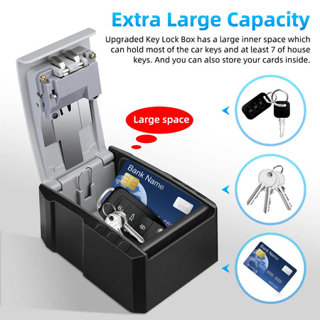 Elecpow 4 Digits Password Key Box &ndash; Weatherproof Anti Theft