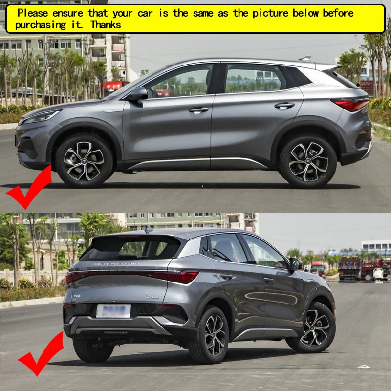 4 vnt juodų ABS purvo apsaugų BYD Atto 3 & Yuan Plus EV