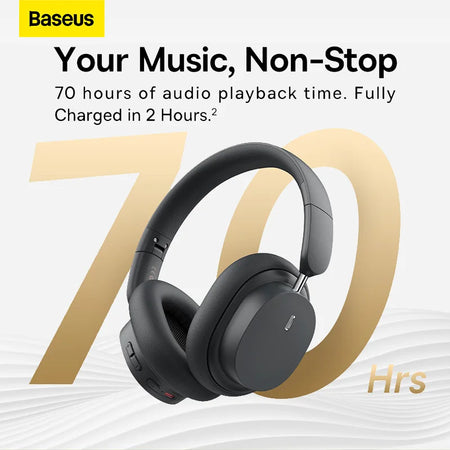 Baseus Wireless Headphones &ndash; 70 Hour Battery Life HiFi
