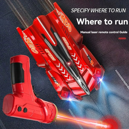 RC Car Stunt Vehicle &ndash; Laser Tracking and Wall Climbing