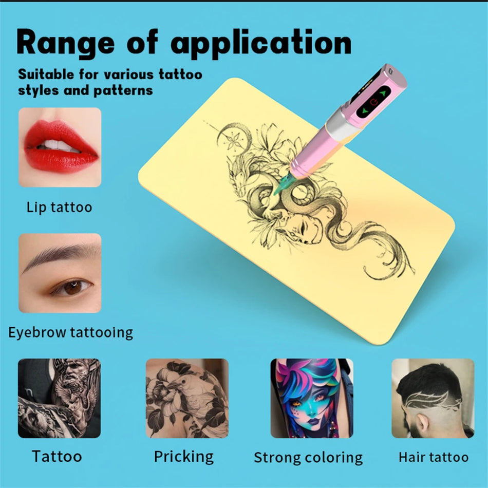 Wireless Tattoo Pen Machine With Battery &ndash; Ergonomic Grip