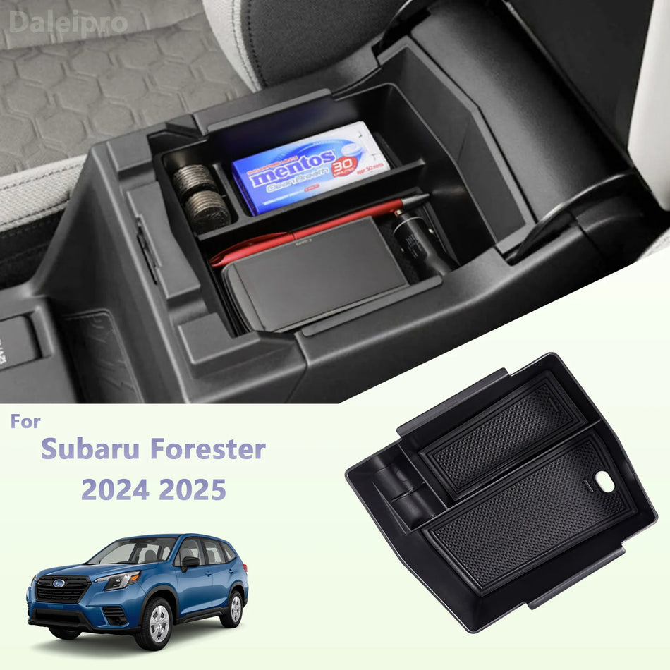 Органайзер за централната конзола на Subaru Forester с кутия за съхранение на подлакътника