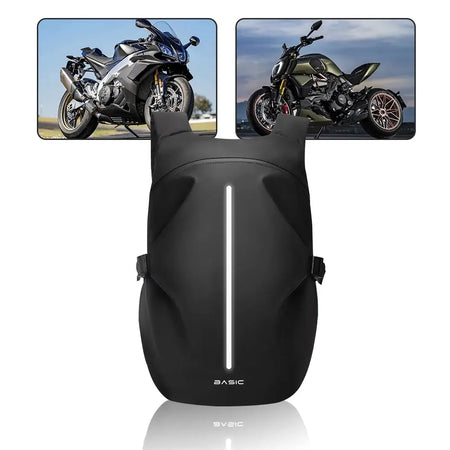 Riding Backpack Motorcycle Helmet Backpack Female Motorcycle Rider Waterproof Travel Bag Men's Large Capacity by InterCyprus Trading Ltd