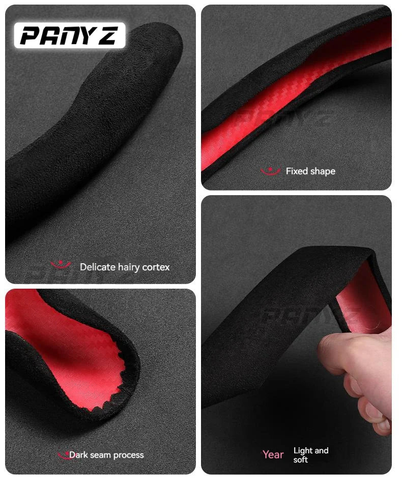 Stuurwielhoes voor Honda City Suède Afwerking Zweetabsorberend voor Zomercomfort en Zachte Grip