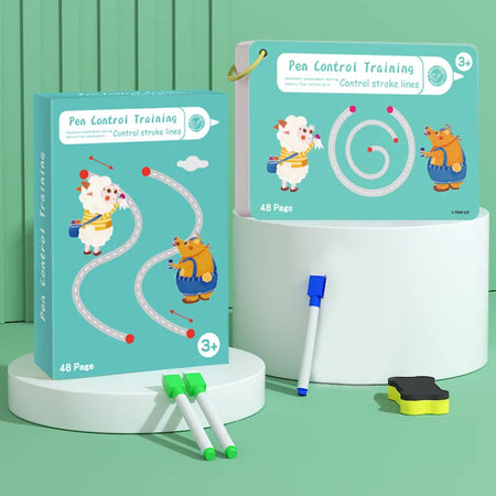 Montessori Tracing Workbook for Early Childhood Pen Control - 48 Pages