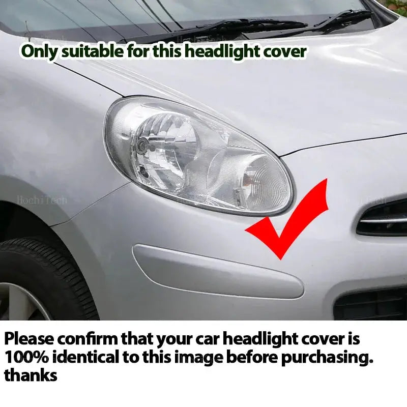 Auto Front Headlight Cover Lens Transparent Glass Headlamp Lampshade Lamp Shell For Nissan Micra March K13 Pre-facelft 2010-2015 by InterCyprus Trading Ltd