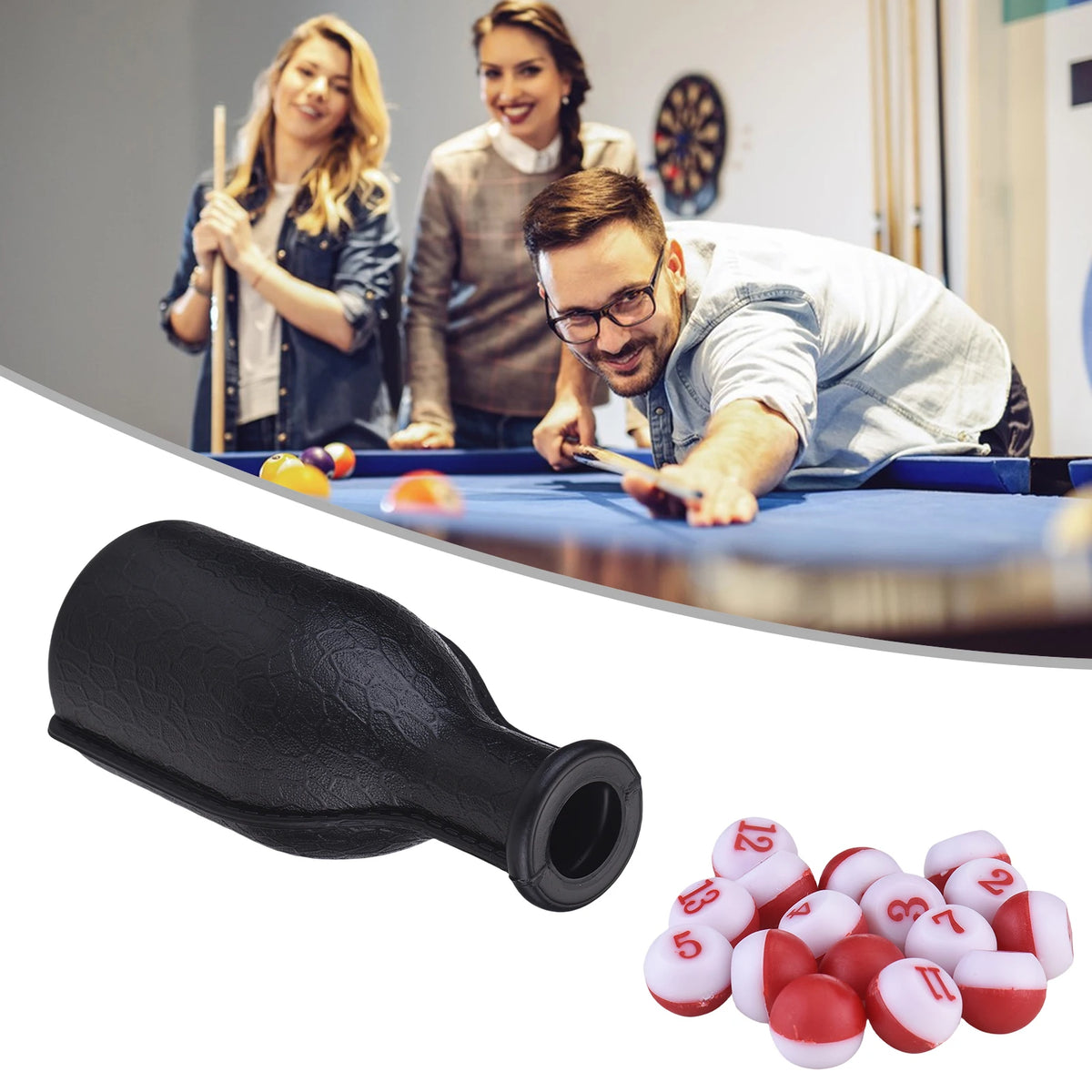 Billiard Shaker Bottle &ndash; Versatile Pool Accessory for Games