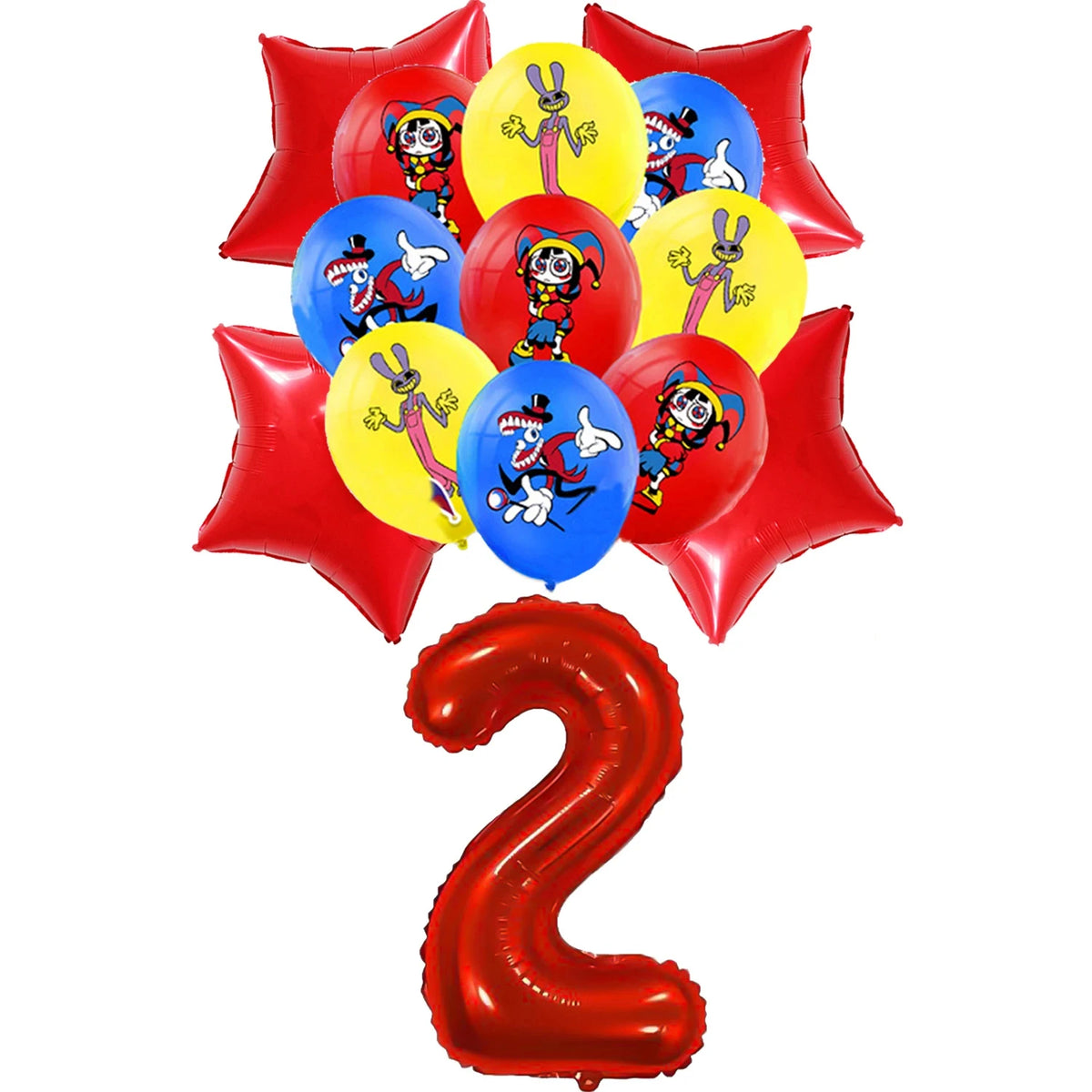 Amazing Digital Circus Party Tableware &amp; Decorations balloons-2