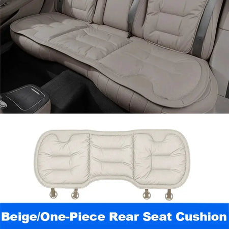 Vtear Universal Rear Seat Cushion PU Perforated Breathable Pad Car Bench Protector Soft Cotton Filled Mat All Weather Accessory by InterCyprus Trading Ltd
