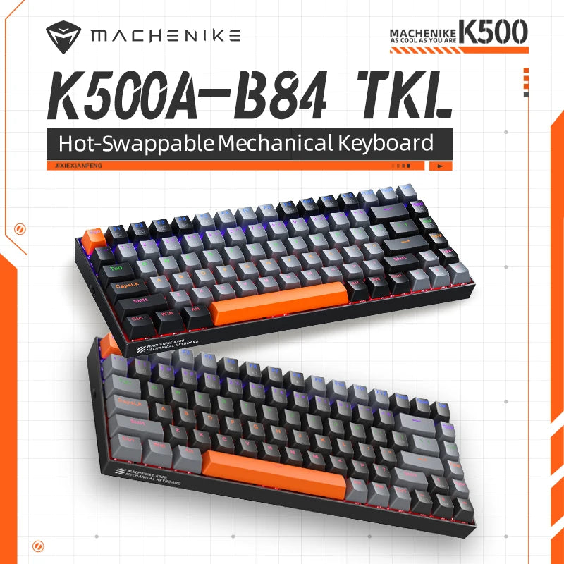 Machenike K500A-B84 Mechanical Keyboard &ndash; Hot Swappable 75%