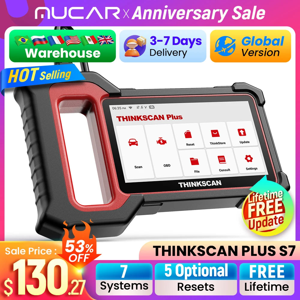 ThinkCar ThinkScan Plus S7 S6 S4 OBD2 Scanner &ndash; Compact