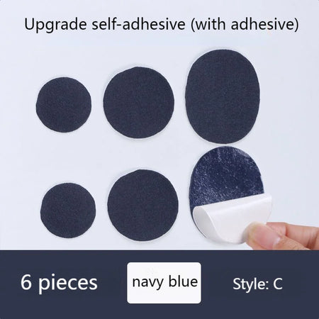 Shoe Heel Protector Adhesive Patch for Sports Sneakers Navy blue C / CHINA