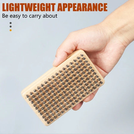Brass Nylon Horsehair Ski Waxing Brush Handle &ndash; Easy to Use