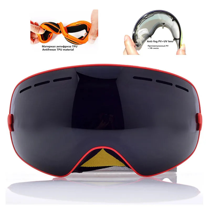 AFS-3100 Ski Snowboard Goggles &ndash; Wide Angle Anti-Fog UV400