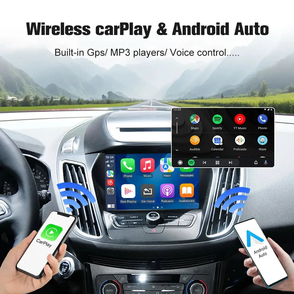 Wireless Carplay For Ford Sync2 2011-2016 Explorer Focus Fiesta C-max Edge F150 Fusion Taurus Support Android Auto BT Airplay by InterCyprus Trading Ltd
